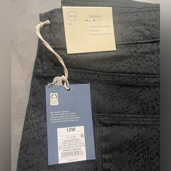 Universal Thread Skinny Jeans 18W regular Snakeskin print - Picture 4 of 4